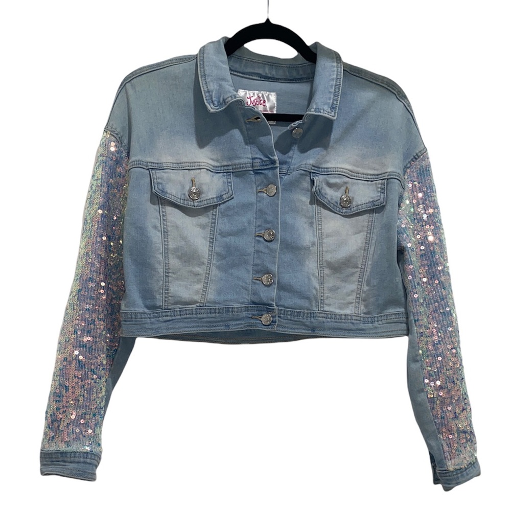 Sparkle Arm Jean jacket